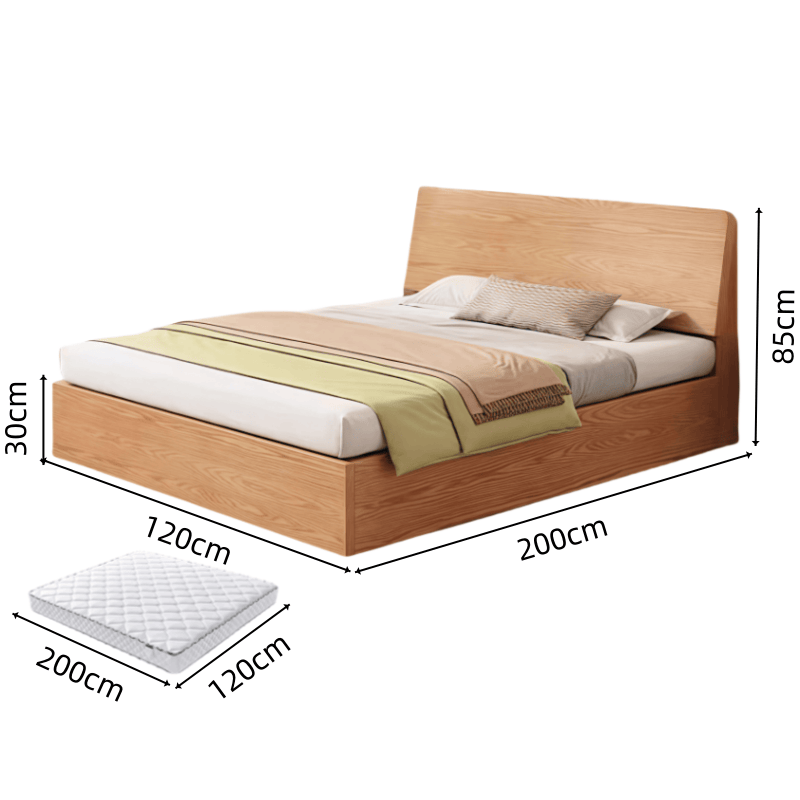 鑫木樽单人床1.2m+床垫套高清大图