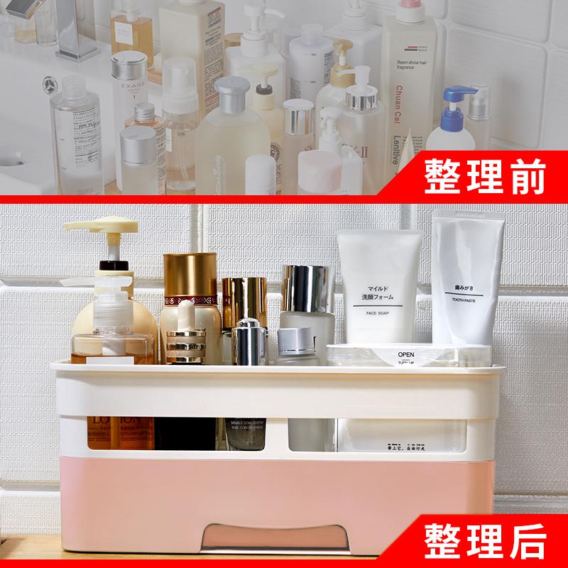 家柏饰(CORATED)卫生间厕所洗手间置物架壁挂挂墙免打孔墙壁墙上挂式洗漱台收纳盒高清大图