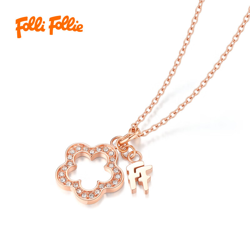 FOLLI FOLLIE 镂空桃花时尚项链(3N2T043RC)高清大图