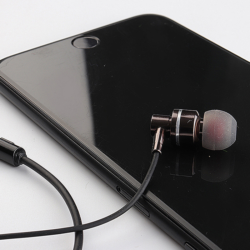 线耳机入耳式35mm圆头麦克风手机通话带麦音量键黑色苹果iphone华为