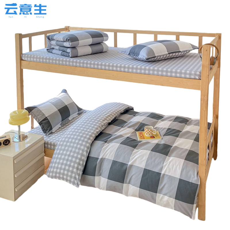 云意生 全棉 六件套 1.2m床6斤棉花被/套高清大图