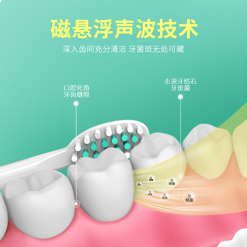 米狗个人护理套装 MC522(电动牙刷+冲牙器)高清大图