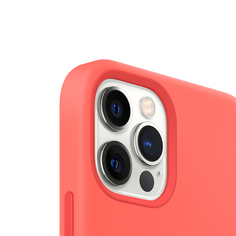 Apple 原装 iPhone 12 Pro Max MagSafe硅胶外壳 粉橘色 12 Pro Max专用手机壳