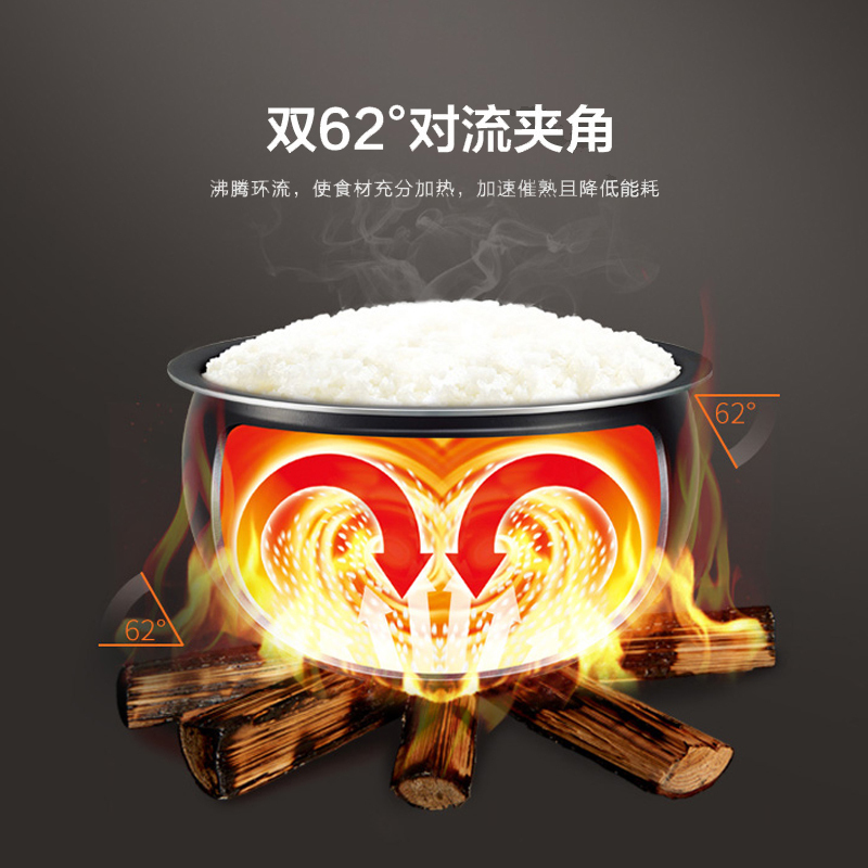 苏泊尔(SUPOR)智能电饭煲4升 球釜电饭煲家用电饭锅 柴火饭煲 24小时预约定时 全面屏触控操作高清大图