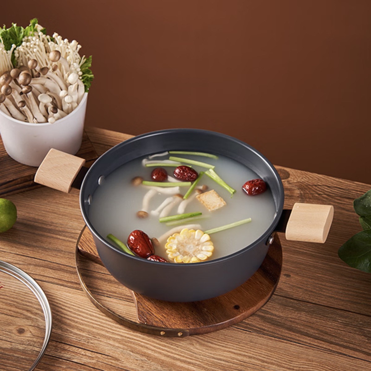 LUVHOO醇香经典厨具三件套陶瓷不粘涂层整套炊具炒锅+煎锅+汤锅LH-TZ33高清大图