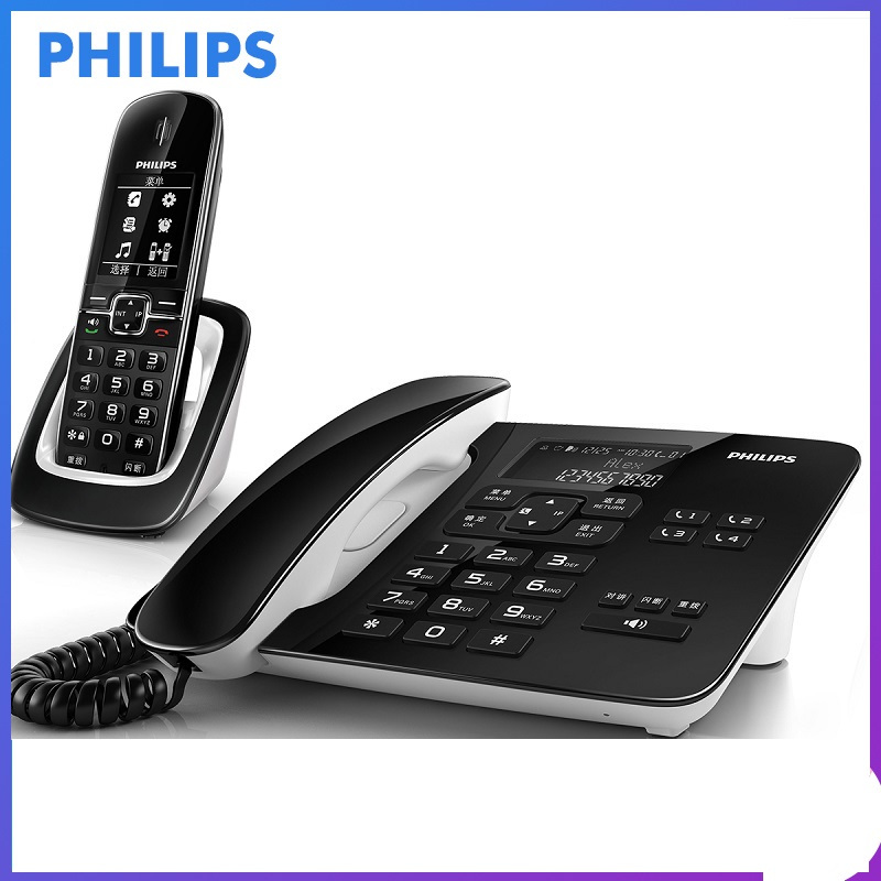 飞利浦 PHILIPS DCTG492 语音报号 黑名单 免打扰 省电ECO无绳电话机 座机电话机子母机 子母电话座机