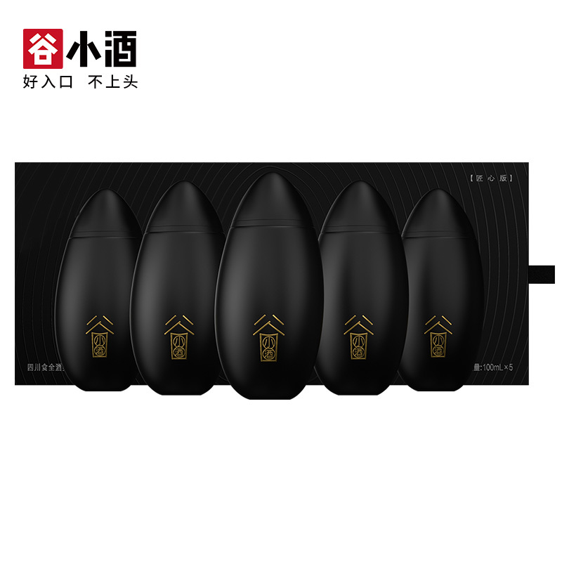 谷小酒 匠心版 53度 100ml*5瓶 礼盒装 酱香型白酒 坤沙老酒