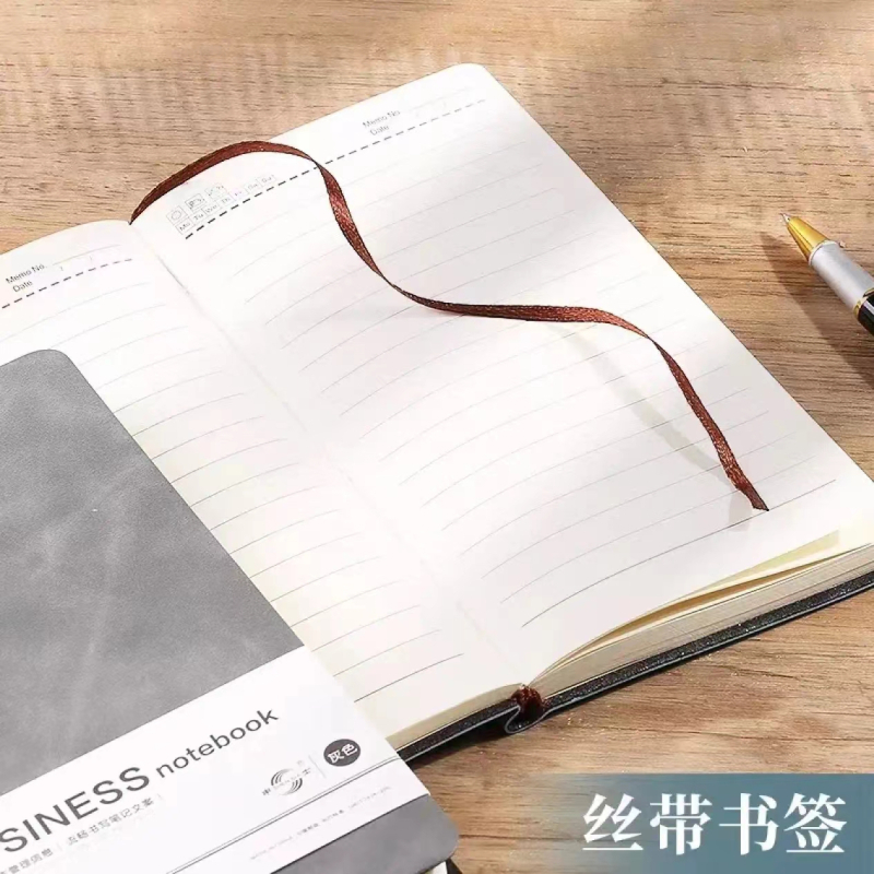 锦厦软皮笔记本会议本记事本JS-18-01高清大图