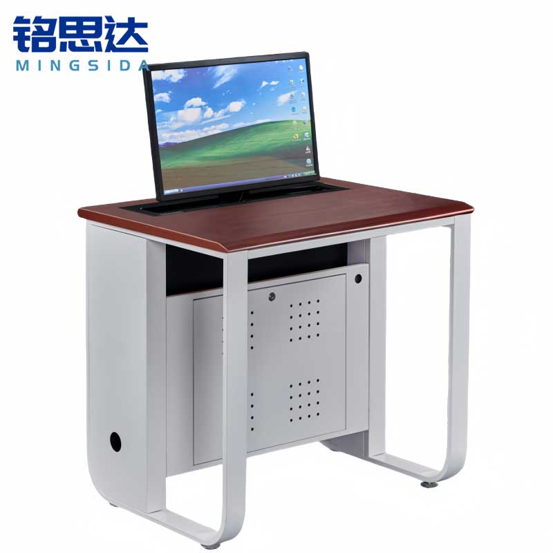 铭思达升降电脑桌单人位张高清大图