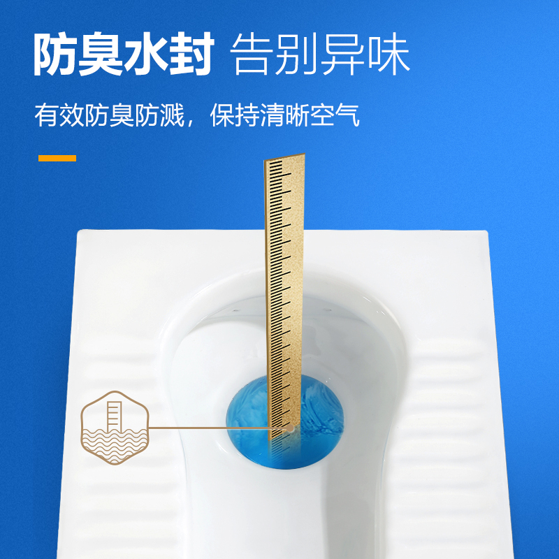 [官方配送]东鹏卫浴(DONG PENG)蹲便器水箱套装卫浴整套 蹲厕便盆防臭马桶便池 节水陶瓷套装