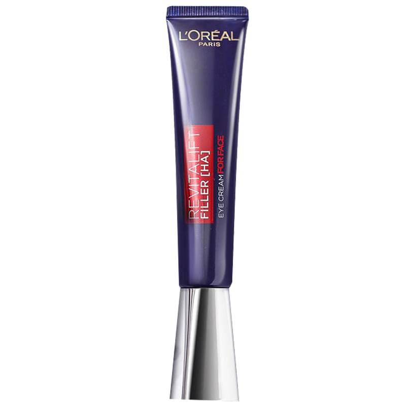 loral欧莱雅眼霜紫熨斗 复颜玻尿酸水光充盈全脸淡纹眼霜 30毫升 朱