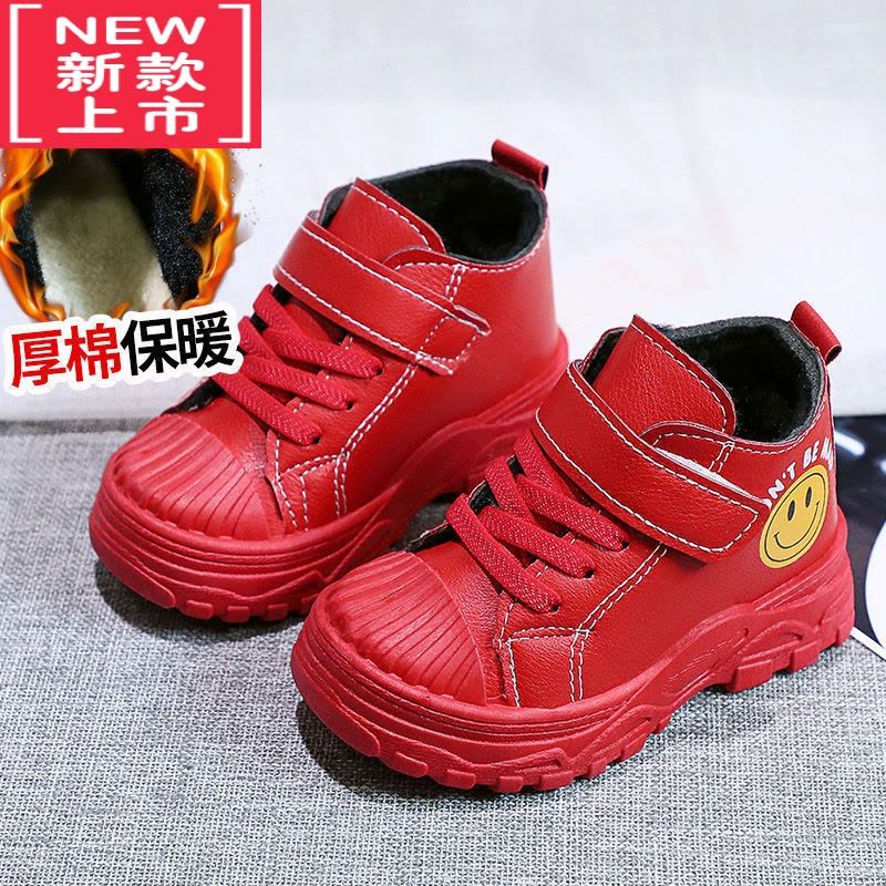 可莉允婴儿鞋小童马丁靴2021秋冬加绒软底学步鞋男短靴儿童靴子女宝宝鞋图片