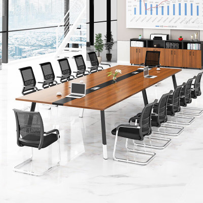 圣黎家具(SHENGLI) 会议桌 长桌办公桌2.4*1.2米会议桌(不含椅)
