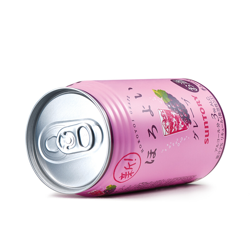 三得利 和乐怡(HOROYOI)日本进口 预调酒 鸡尾酒 果酒 葡萄口味350ml*6罐