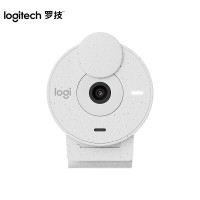 罗技（Logitech）Brio 300全高清网络摄像头直播摄像头 视频会议电脑摄像头带麦克风 Brio 300珍珠白