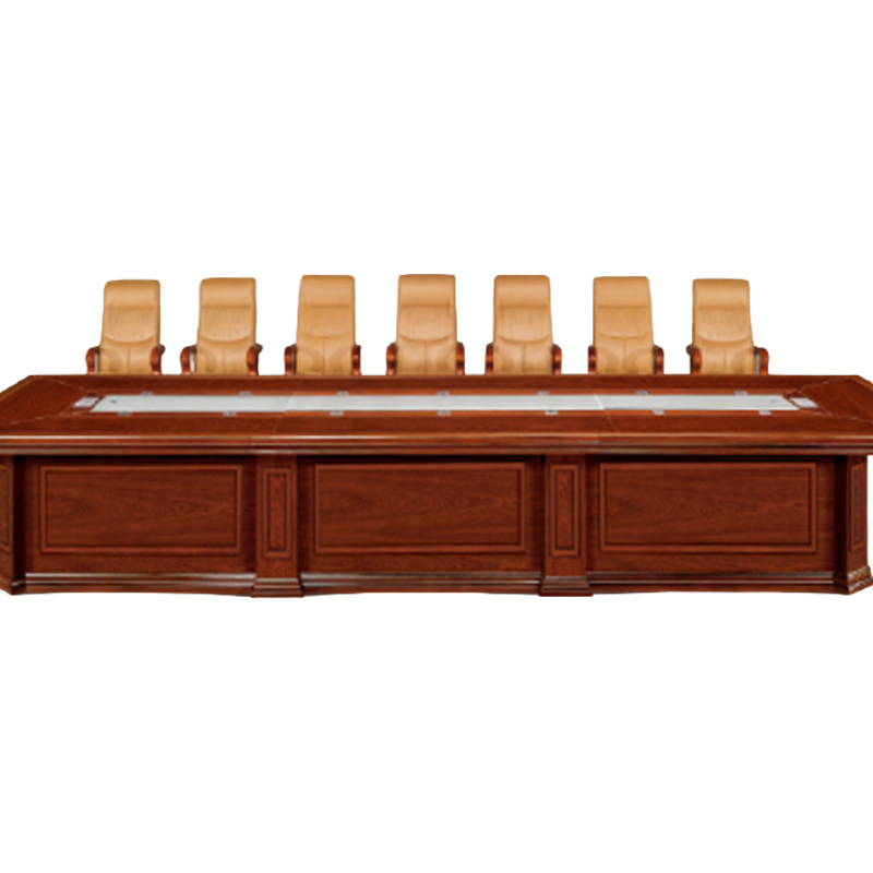 大央会议桌H-5055 5500W*2000D*760H办公家具会议桌长方形大型长桌简约现代会议室洽谈桌高清大图