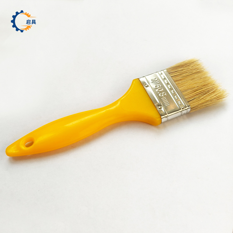 启具猪鬃毛刷扁油刷 5寸 把高清大图
