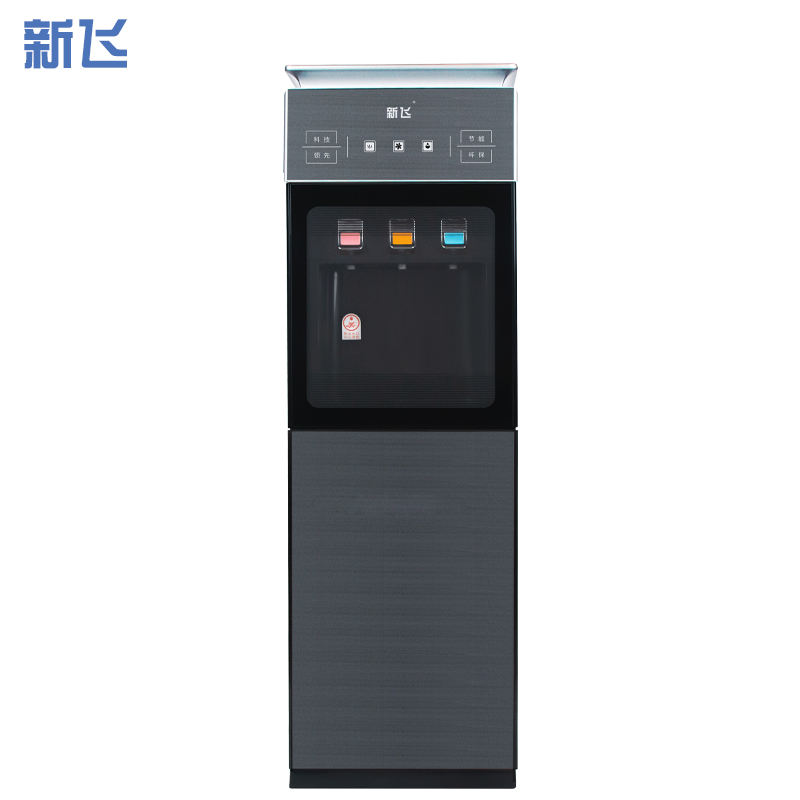 新飞 自营饮水机 新款冷温热家用立式自动双门小型茶吧饮用桶装水YR-5-X 拉丝灰 XF-309