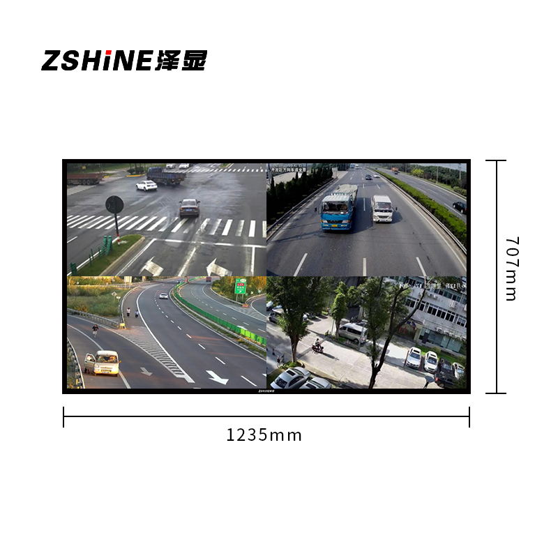 泽显 Zshine 55英寸液晶监控显示器 工业级4K高清监视器 安防视频监控显示屏 含壁挂支架 ZX-X55J高清大图