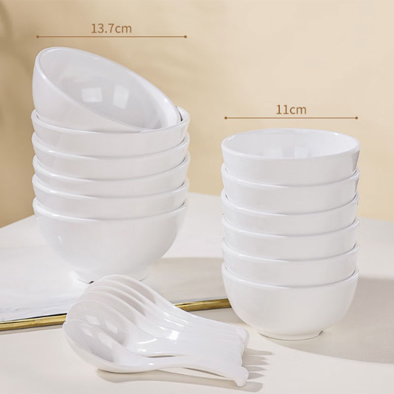 若炫(RUOXUAN) 密胺圆碗 φ12cm-4.7寸高清大图