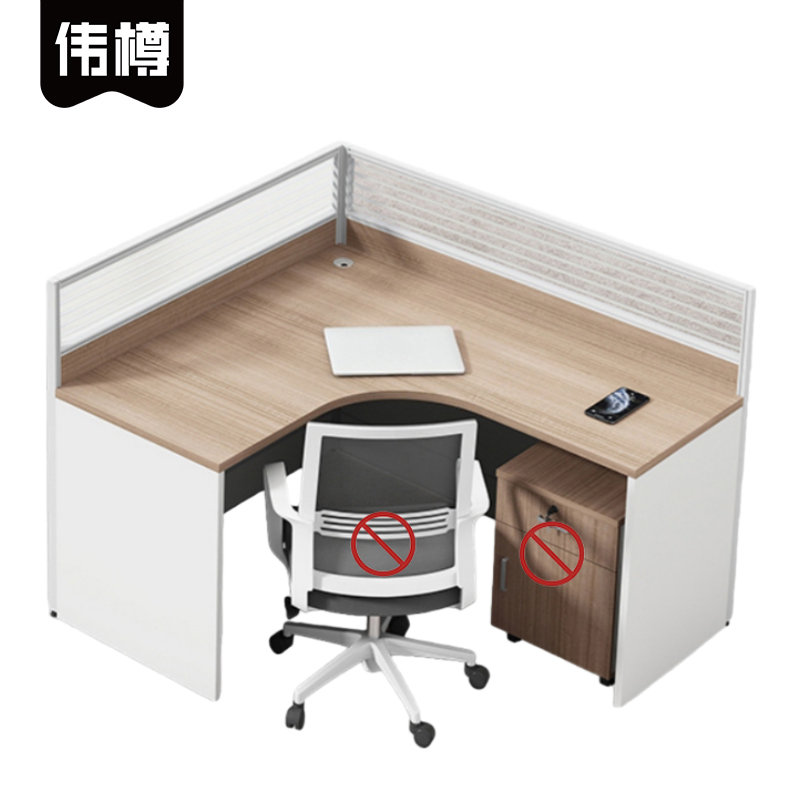 伟樽职员屏风工位单人位140*120*110cm张高清大图
