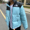 YUANSU20冬季新款面包服快手网红同款皮面棉服情侣百搭立领潮流加厚棉衣棉衣