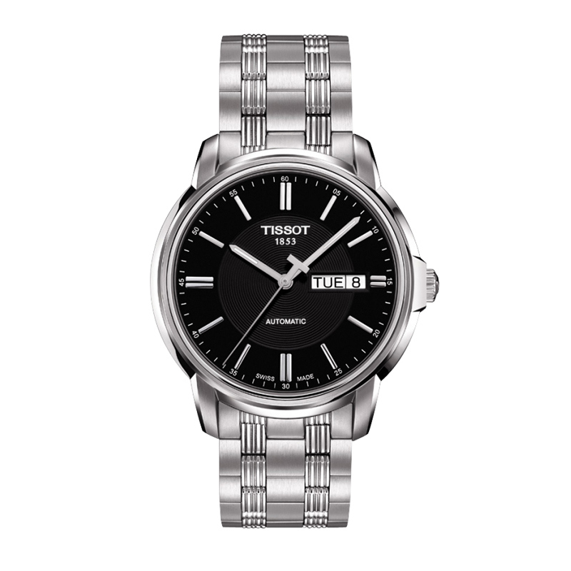 天梭tissot男表海星经典系列全自动机械表时尚双日历夜光商务男士手表