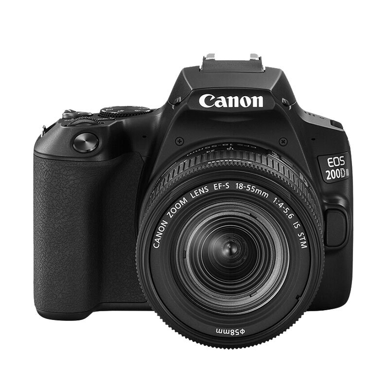 佳能(CANON)200d2代 200D II(18-55mm) 入门级单反相机200d2代vlog家用迷你照相机 黑色高清大图