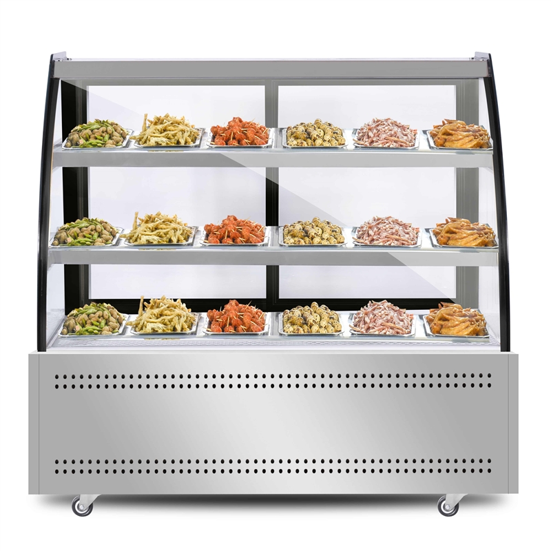 冰原冷藏展示柜保鲜妖怪商用卧式小型熟食烧烤点菜卤菜串串凉菜展示柜
