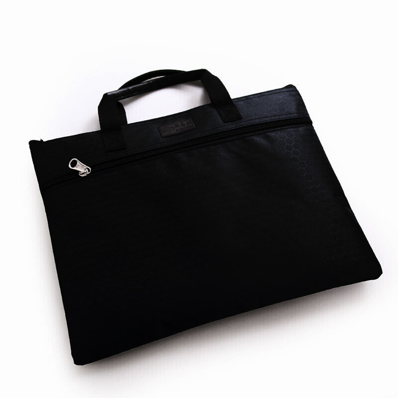 斯莫尔simoer电脑包双层文件袋公文包手提会议包sl312黑色单个装