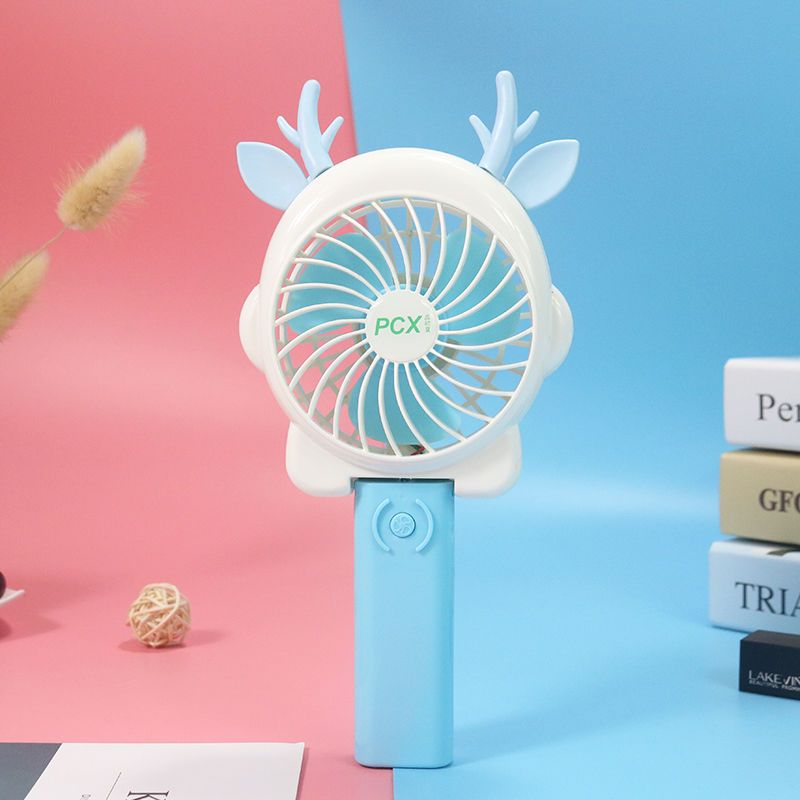 新款可折叠迷你便携小台扇usb充电灯光小学生宿舍电风扇风扇随身