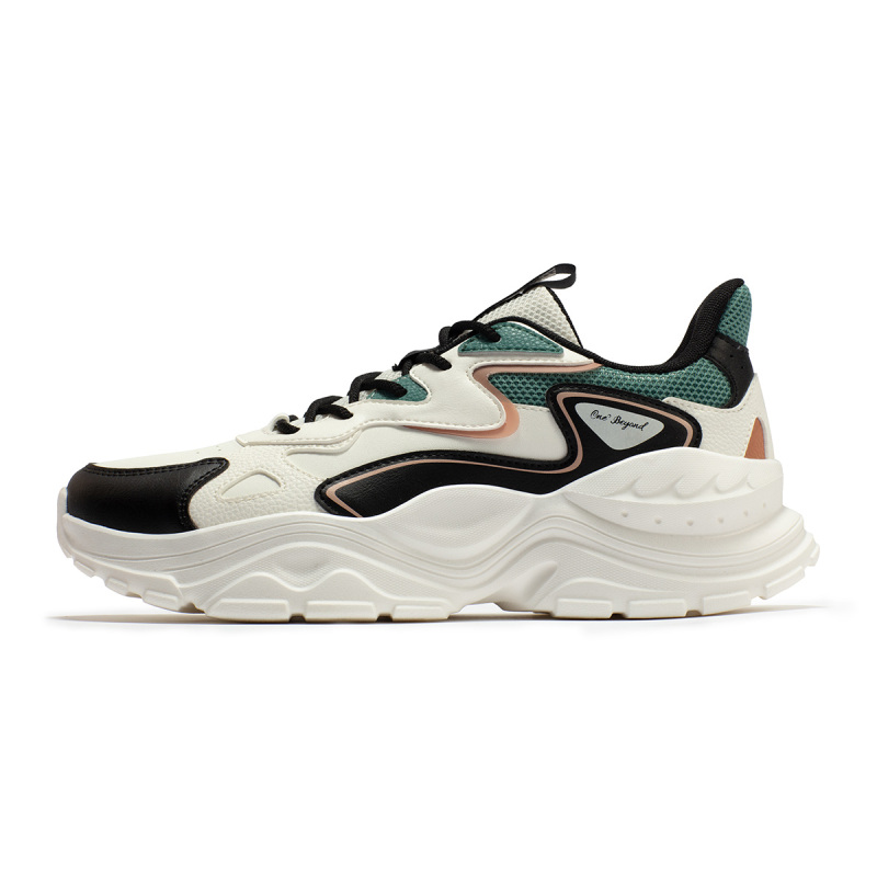 361男鞋皮面运动鞋新款复古鞋子休闲鞋男百搭老爹鞋