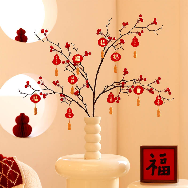 智美环球 202客厅玄关卧室布置 新年陶瓷摆件全套[不含木框摆件]高清大图