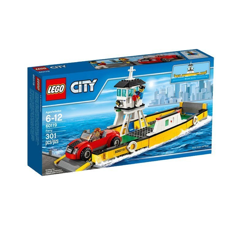 乐高 (LEGO) 城市系列 汽车摆渡船60119 6-12岁 积木玩具塑料 200块以上