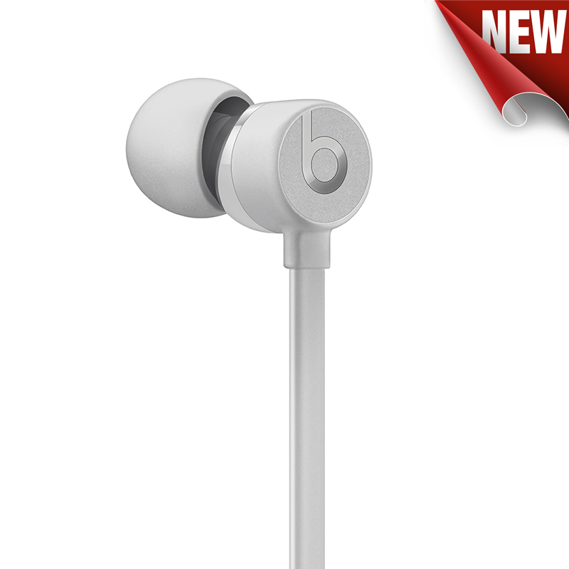 BEATS urBeats3 入耳式耳机 (采用闪电接头) 有线耳机 - 丝缎银 MU9A2PA/A
