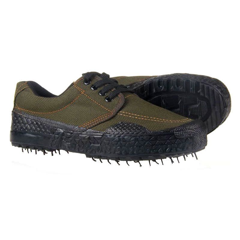 冰禹 SNll-111 劳保鞋子 劳动劳防鞋工地鞋 作训军训迷彩鞋解放鞋 工地帆布胶鞋耐磨 小花 43图片