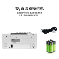 熊猫（PANDA）6502录音机磁带机随身听学生英语学习机 教学用卡带机收录机 便携式磁带播放机 老式怀旧收音机（白色）
