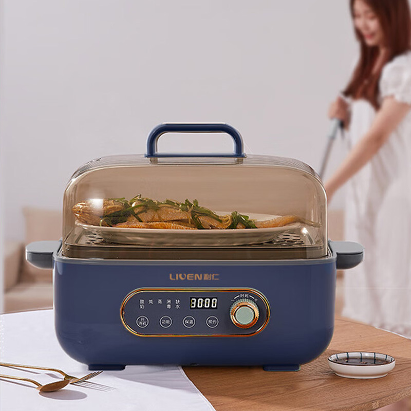 利仁电蒸锅5L多功能早餐机小燕窝炖盅可预约定时智能DZG-D512高清大图