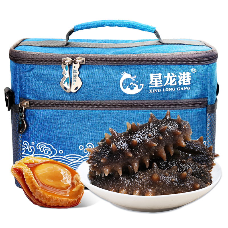 星龙港——即食参情拥鲍礼盒 即食海参300g(12-18头) 即食鲍鱼400g*2袋(16头)高清大图