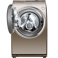 三洋（SANYO）DG-L90588BHC 洗衣机全自动滚筒变频9公斤烘干机洗烘一体机 金色