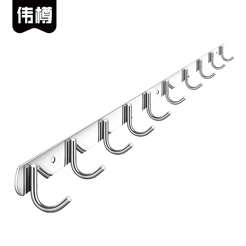 伟樽不锈钢挂钩10钩76*3*4.8cm个高清大图