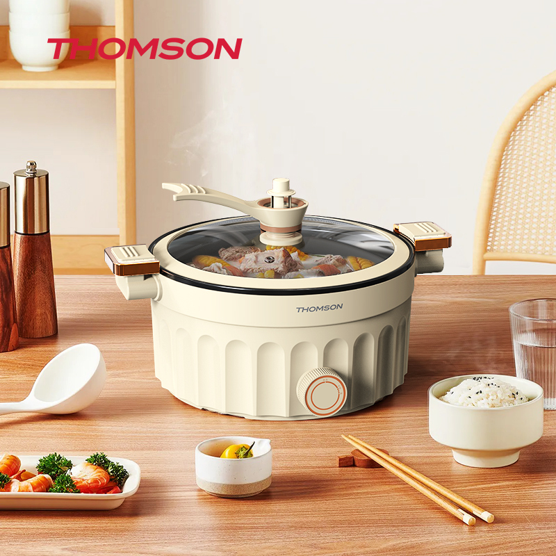 THOMSON 大容量一锅多用微压烹饪多功能微压力汤火锅电压力锅 5L C-T0510!高清大图
