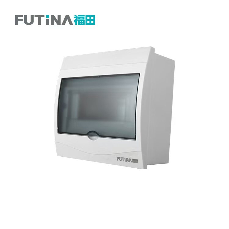 福田 全塑配电箱明暗装通用空开盒 家用防水强电箱空气开关盒子电控箱 5-8位 单位:个高清大图