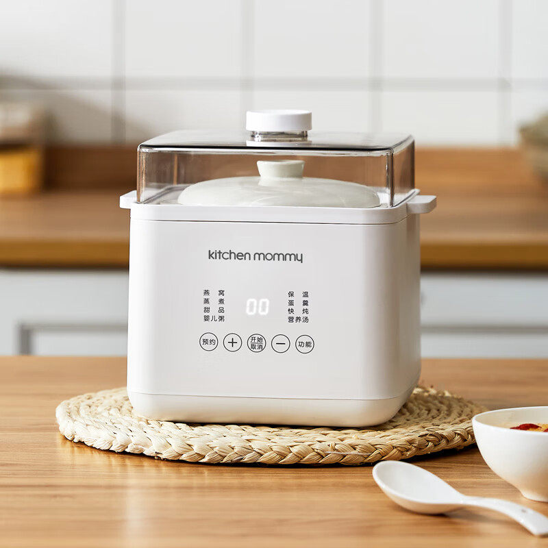 厨创妈咪电炖盅隔水炖家用炖汤锅陶瓷胆多功能电炖锅AJL-10D01