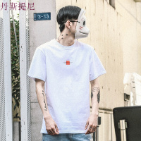 东京衣柜男装夏季新款港风宽松字母印花短袖T恤韩版潮流半袖体恤
