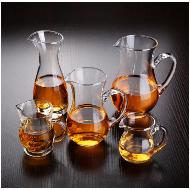 分酒器 带刻度玻璃公杯 小号分酒杯 倒酒壶 量酒器 醒酒器 100ml/ 300ml/ 500ml