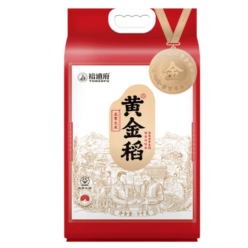 裕道府 东北黑土稻花香2号 黄金稻五常大米 5kg/袋 1袋图片