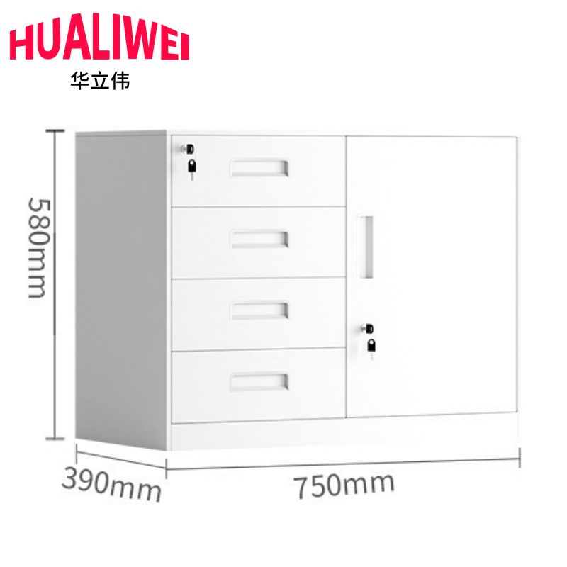 办公柜矮柜铁皮柜高清大图