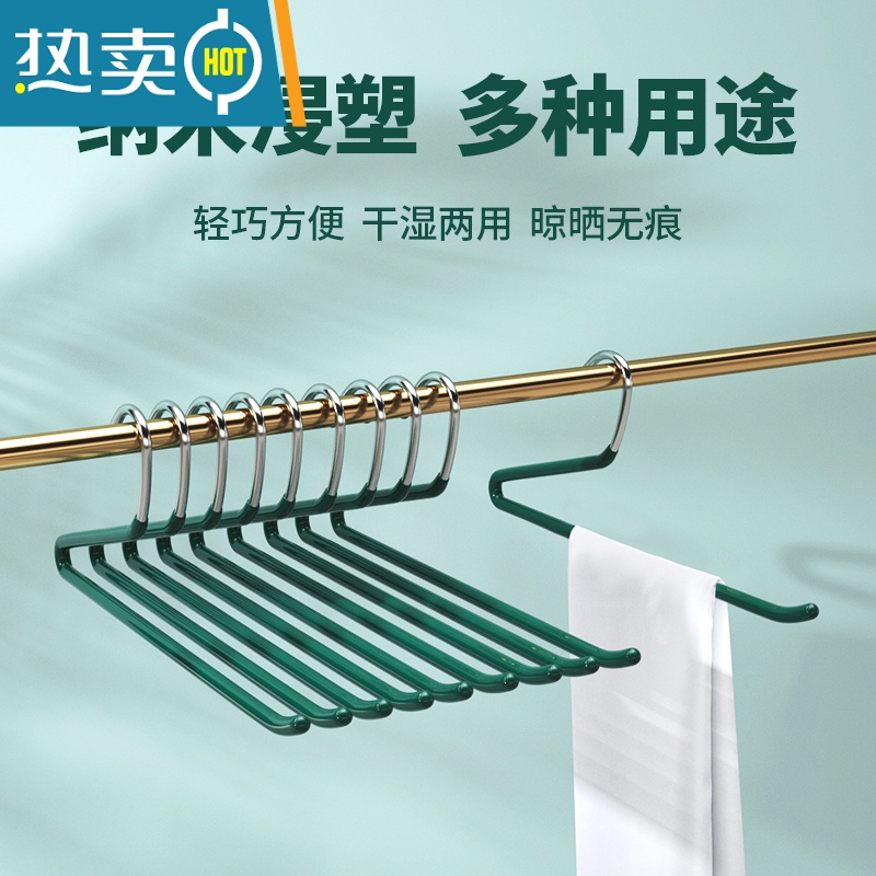 敬平家用鹅型裤架防滑鹅型裤夹Z字挂衣架衣柜裤子收纳器高清大图