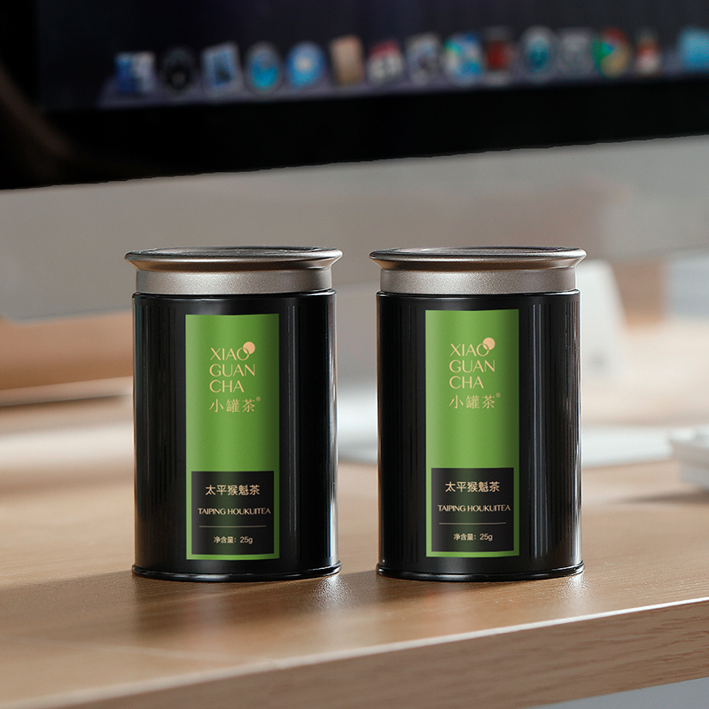 小罐茶2021年新茶太平猴魁茶绿茶茶叶礼盒装25g*2